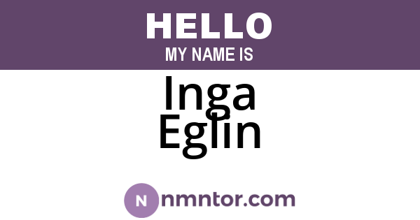 Inga Eglin