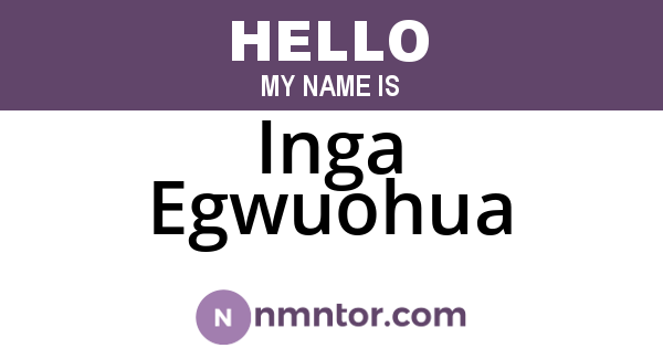 Inga Egwuohua