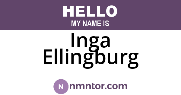 Inga Ellingburg