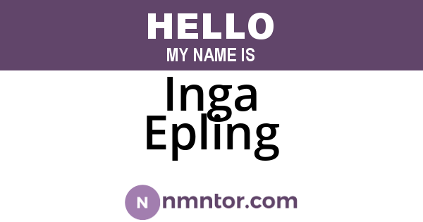 Inga Epling