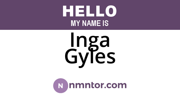 Inga Gyles