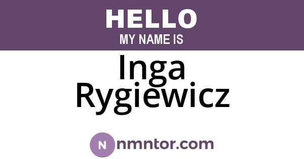 Inga Rygiewicz