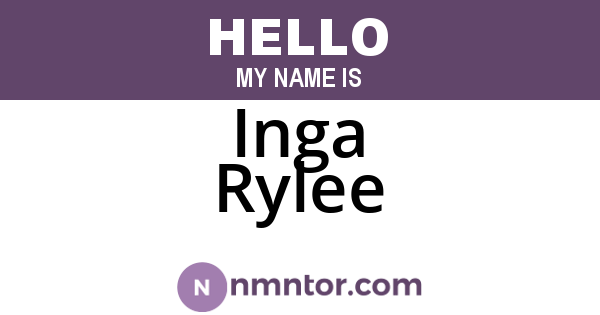 Inga Rylee