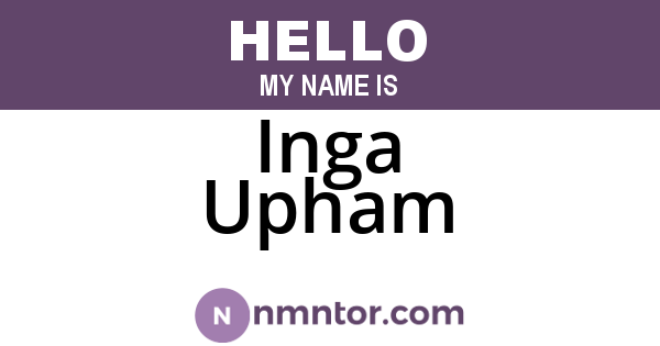 Inga Upham