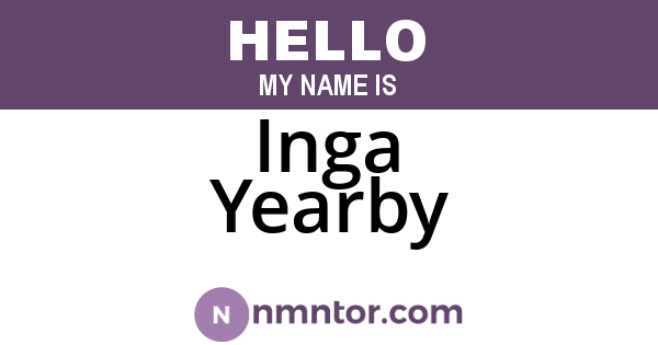 Inga Yearby
