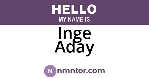 Inge Aday