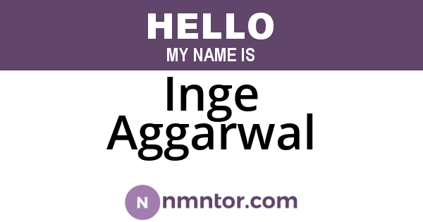 Inge Aggarwal