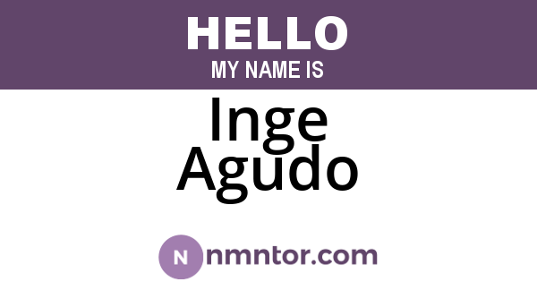 Inge Agudo