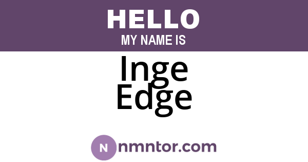 Inge Edge