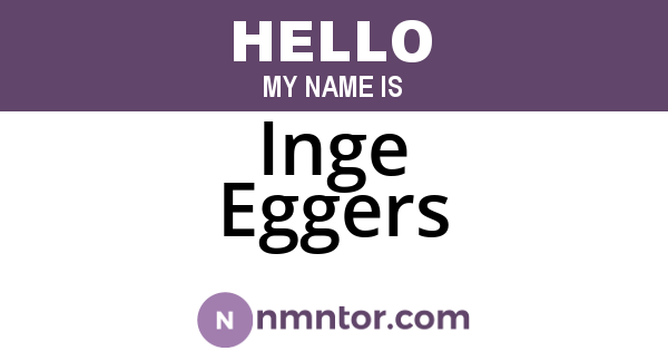 Inge Eggers