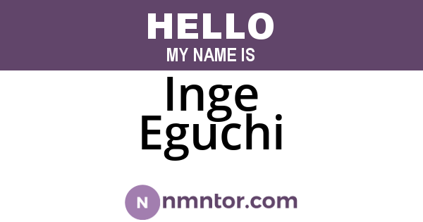 Inge Eguchi