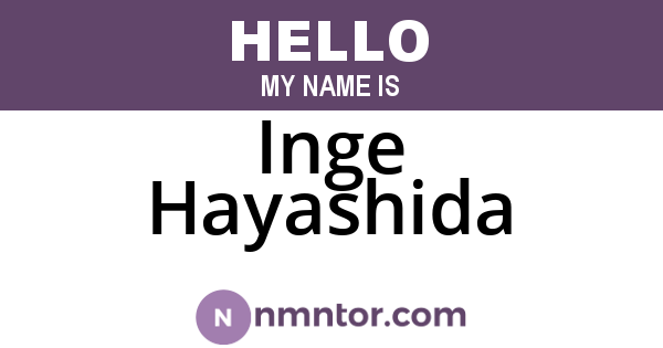 Inge Hayashida