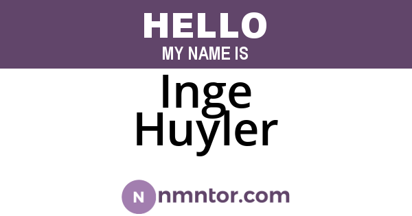 Inge Huyler