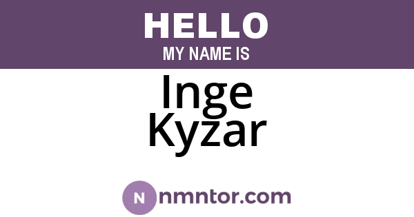 Inge Kyzar