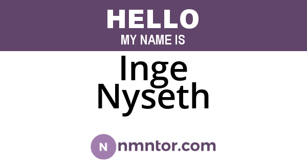 Inge Nyseth