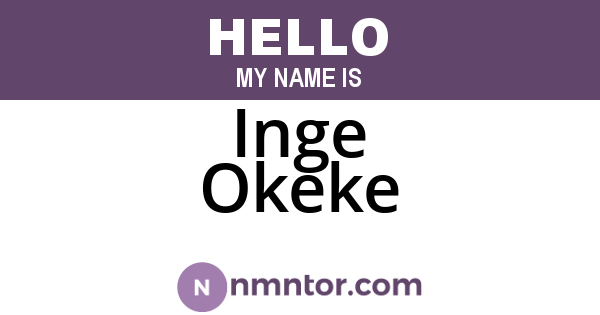 Inge Okeke