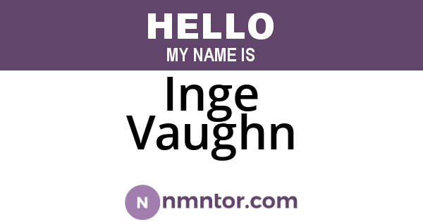 Inge Vaughn