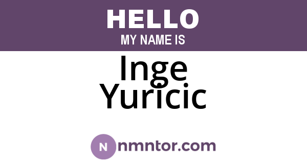 Inge Yuricic