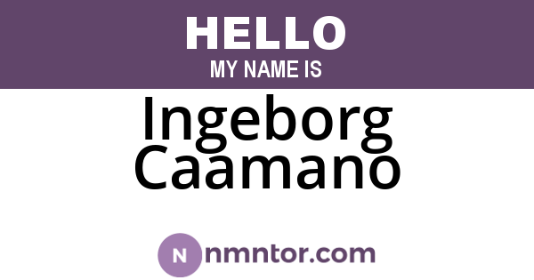 Ingeborg Caamano