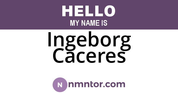 Ingeborg Caceres