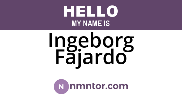 Ingeborg Fajardo