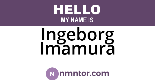 Ingeborg Imamura