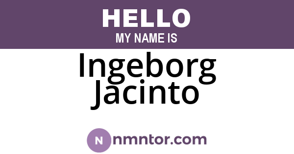 Ingeborg Jacinto