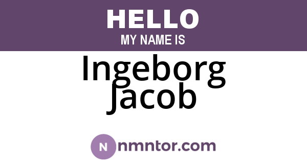 Ingeborg Jacob