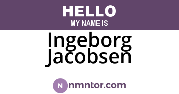 Ingeborg Jacobsen