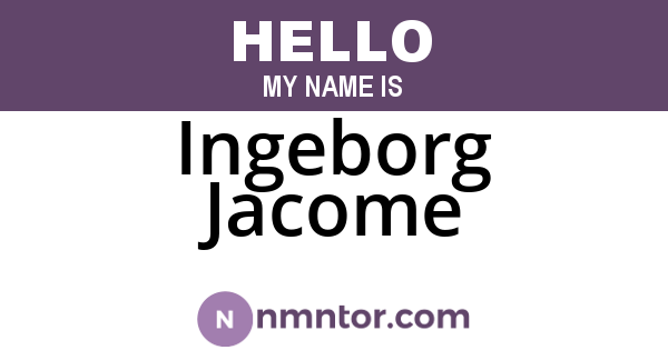 Ingeborg Jacome