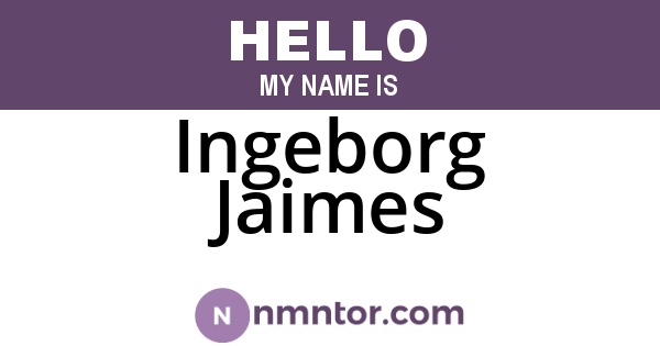 Ingeborg Jaimes