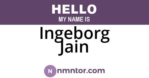 Ingeborg Jain