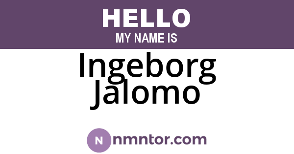 Ingeborg Jalomo
