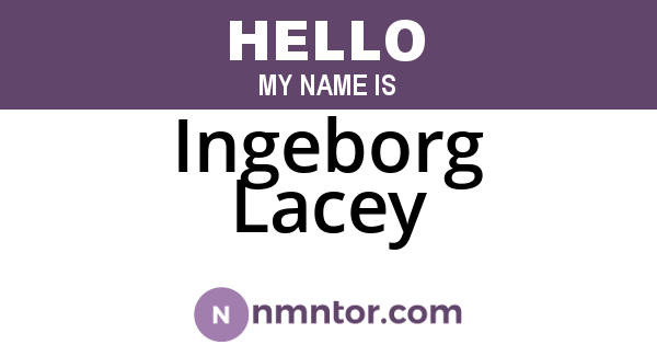 Ingeborg Lacey