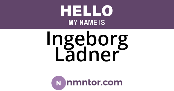 Ingeborg Ladner
