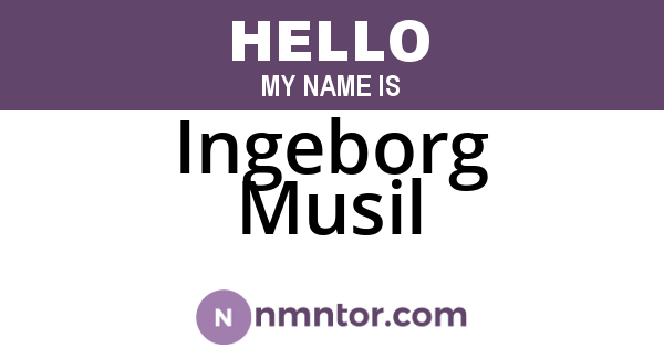 Ingeborg Musil
