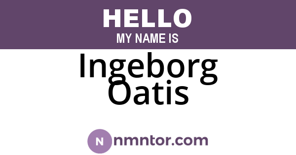 Ingeborg Oatis