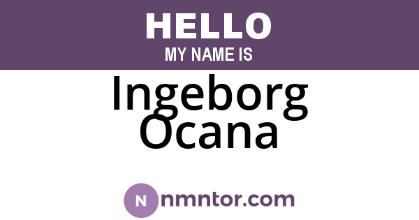 Ingeborg Ocana
