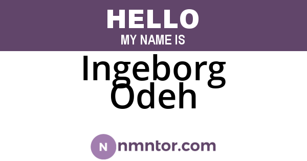 Ingeborg Odeh