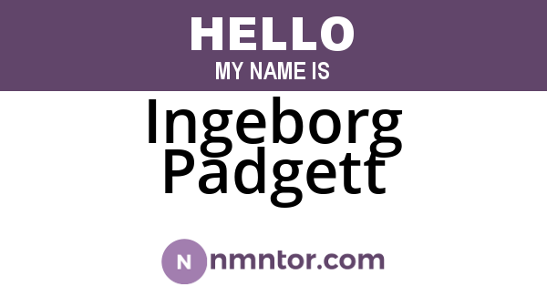 Ingeborg Padgett