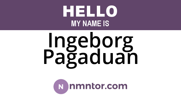 Ingeborg Pagaduan