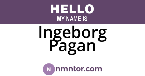 Ingeborg Pagan