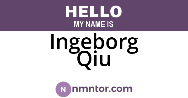 Ingeborg Qiu