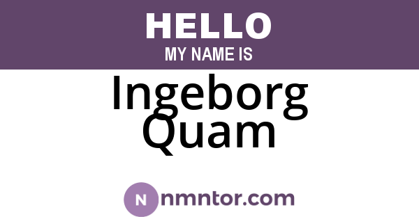 Ingeborg Quam