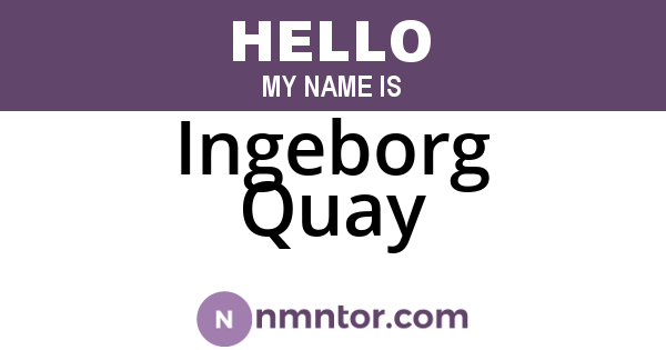 Ingeborg Quay