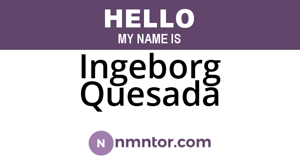 Ingeborg Quesada