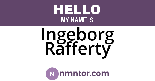Ingeborg Rafferty