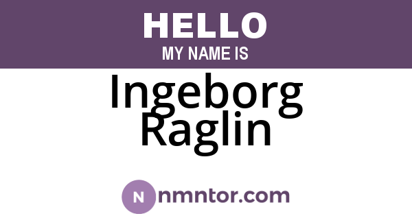 Ingeborg Raglin