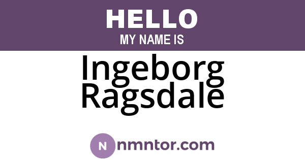 Ingeborg Ragsdale