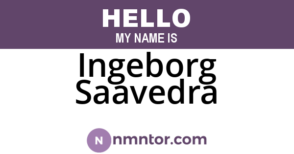 Ingeborg Saavedra